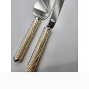 Lenox Pearl Handle Wedding Cake Server And Knife‎ Set